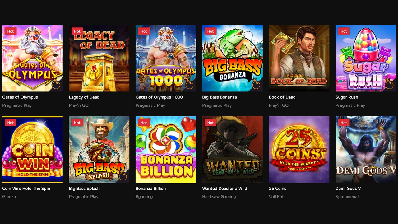 Τα παιχνίδια του Wild Tokyo Casino